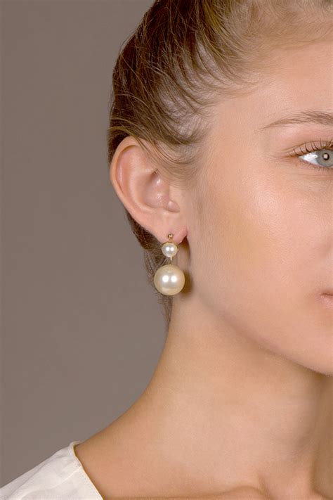 dior butterfly pearl earrings|christian dior pearl earrings price.